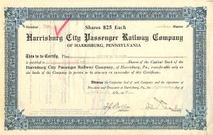 Harrisburg City Passenger Railway Co.